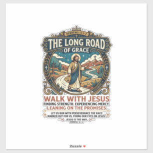 Jesus LKW-Fahrer Langstrecken-T-Shirt Inspirierend Aufkleber