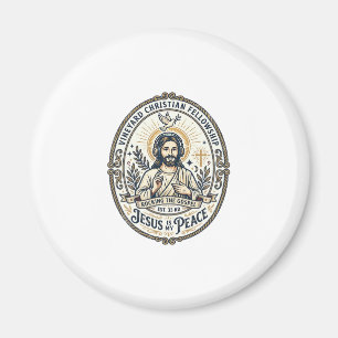 Jesus Lo Fi Lernbeats Ästhetisches Grafik T-Shirt  Magnet
