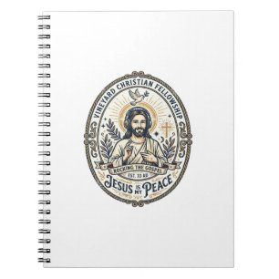 Jesus Lo Fi Lernbeats Ästhetisches Grafik T-Shirt  Notizblock