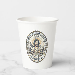 Jesus Lo Fi Lernbeats Ästhetisches Grafik T-Shirt  Pappbecher