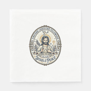 Jesus Lo Fi Study Beats Ästhetisches Grafik T-Shir Serviette