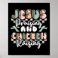 Jesus lobt Hühnchen Christliche Funny Far