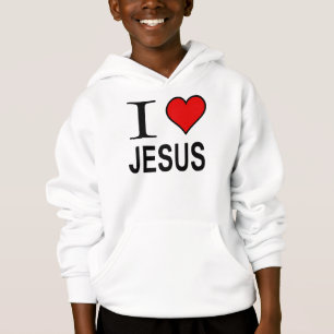 Jesus-Logo Liebe Jesus-Geschenke I auf einem Hoodie