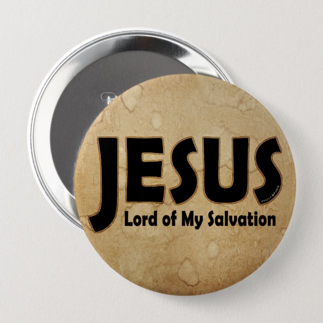 JESUS Lord der Rettung Button (Vorne & Hinten)