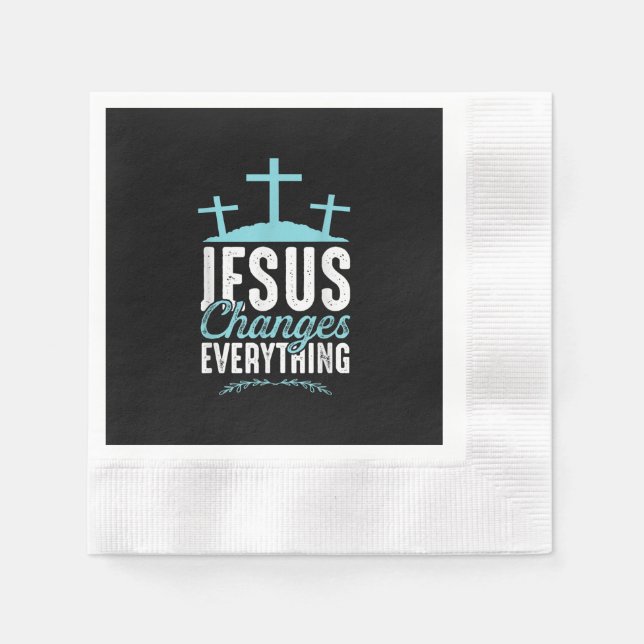Jesus Love Jesus Changes | Everything Serviette (Vorderseite)