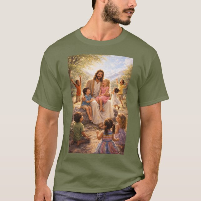 Jesus loves the little children T-Shirt (Vorderseite)
