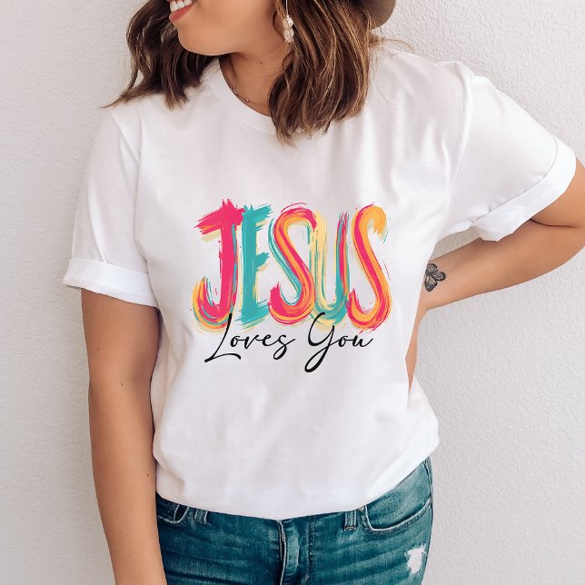 Jesus Loves You Christian Faith Tri-Blend Shirt (Von Creator hochgeladen)