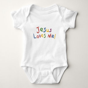 Jesus loveT-Shirt Baby Strampler