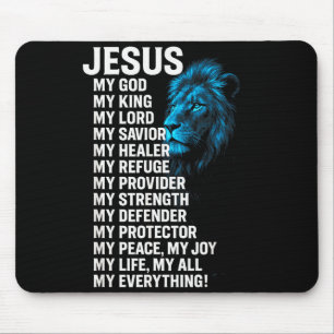 Jesus - Löwe Christlicher König Herr Retter Glaube Mousepad