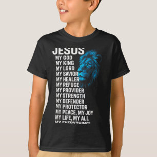 Jesus - Löwe Christlicher König Herr Retter Glaube T-Shirt