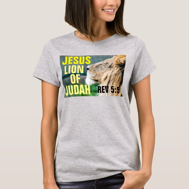 Jesus, Löwe von Juda Christlichen T - Shirt (Vorderseite)