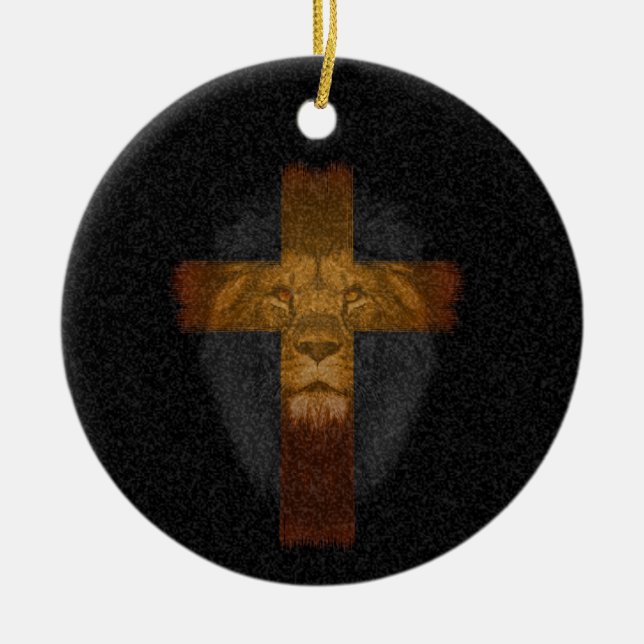 Jesus Löwe von Judah Ornament (Vorne)