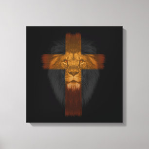 Jesus Löwe von Judah Wrapped Canvas Leinwanddruck