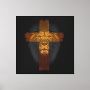 Jesus Löwe von Judah Wrapped Canvas Leinwanddruck
