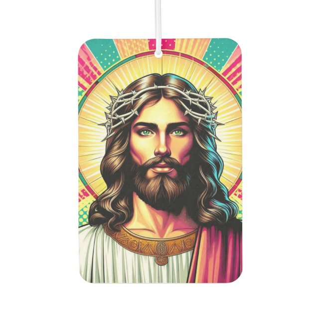 Jesus Lufterfrischer! Autolufterfrischer (Vorderseite)