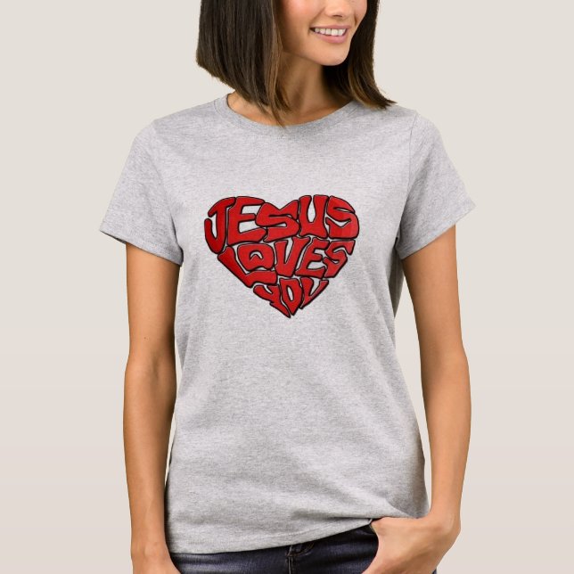 jesus luv uT-Shirt T-Shirt (Vorderseite)