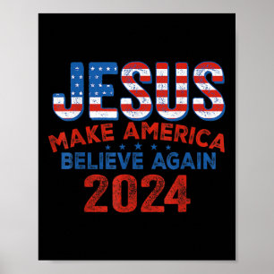 Jesus macht Amerika wieder zum 4. Juli Chris Poster