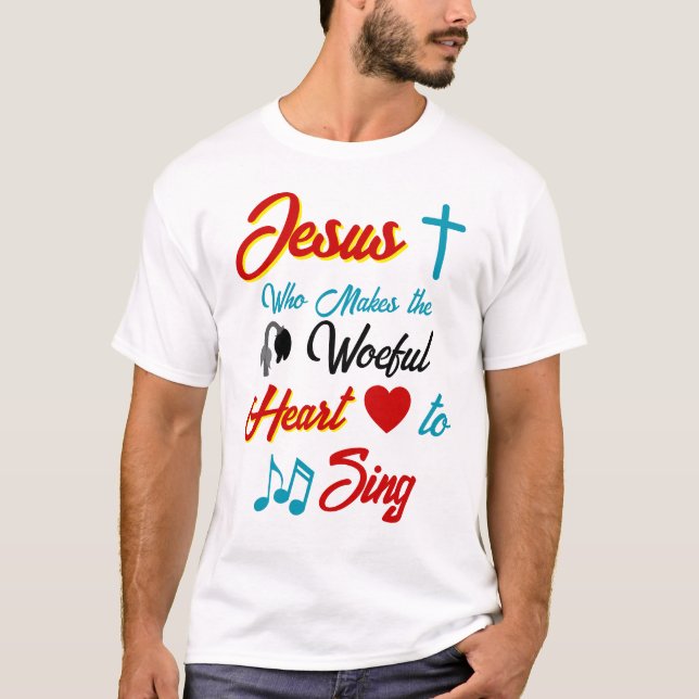 Jesus macht den Herzschlag T-Shirt (Vorderseite)