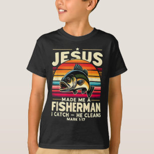 Jesus machte mich zum Fischer, ich fange, er reini T-Shirt