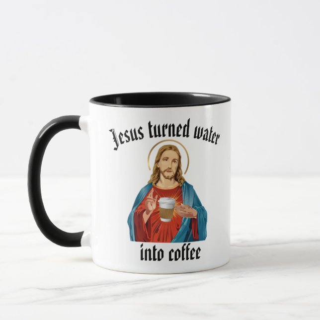 JESUS MACHTE WASSER IN KAFFEE TASSE (Links)