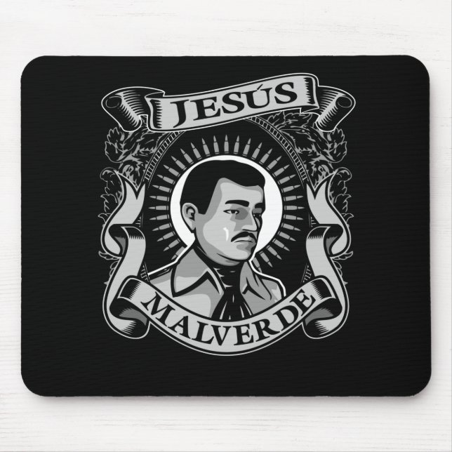 Jesus Malverde Gift Mexican Hero Jesus Malverde Mousepad (Vorne)