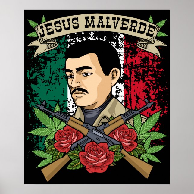 Jesus Malverde Gift Women & Men Jesus Malverde Poster (Vorne)