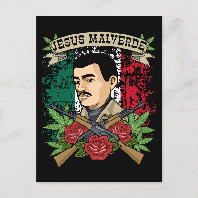 Jesus Malverde Gift Women & Men Jesus Malverde Postkarte (Vorderseite)