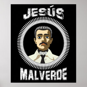 Jesus Malverde Mexican Hero Gift Poster
