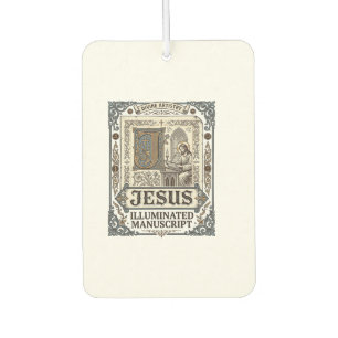 Jesus-Manuskript Jesus Christlicher Glaube Vintage Autolufterfrischer