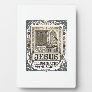 Jesus-Manuskript Jesus Christlicher Glaube Vintage Fotoplatte