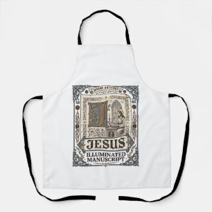 Jesus-Manuskript Jesus Christlicher Glaube Vintage Schürze