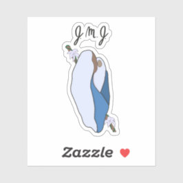 Jesus, Maria, katholischer Joseph-Sticker Aufkleber