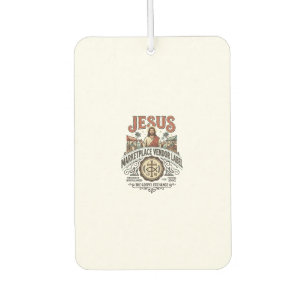 Jesus Marktplatz Verkäufer Label Jesus Marktplatz Autolufterfrischer