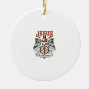 Jesus Marktplatz Verkäufer Label Jesus Marktplatz  Keramik Ornament