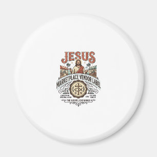 Jesus Marktplatz Verkäufer Label Jesus Marktplatz Magnet