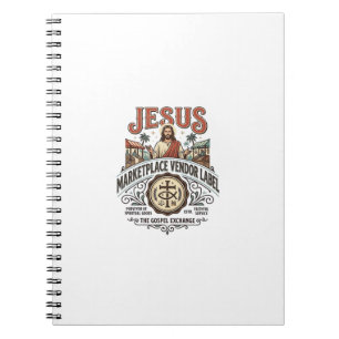 Jesus Marktplatz Verkäufer Label Jesus Marktplatz  Notizblock