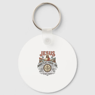 Jesus Marktplatz Verkäufer Label Jesus Marktplatz  Schlüsselanhänger