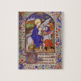 Jesus Mary und Joseph fliegen nach Ägypten Puzzle