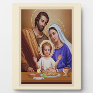 Jesus Mary und Joseph Fotoplatte