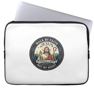 Jesus Matcha Cafe Trend Shirt Christliches Grafik_ Laptopschutzhülle