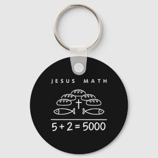 Jesus Mathe 2 Fische 5 Brote speist die 5000 Bibel Schlüsselanhänger