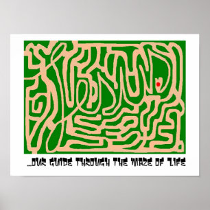 Jesus maze poster