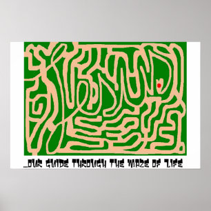 Jesus maze poster