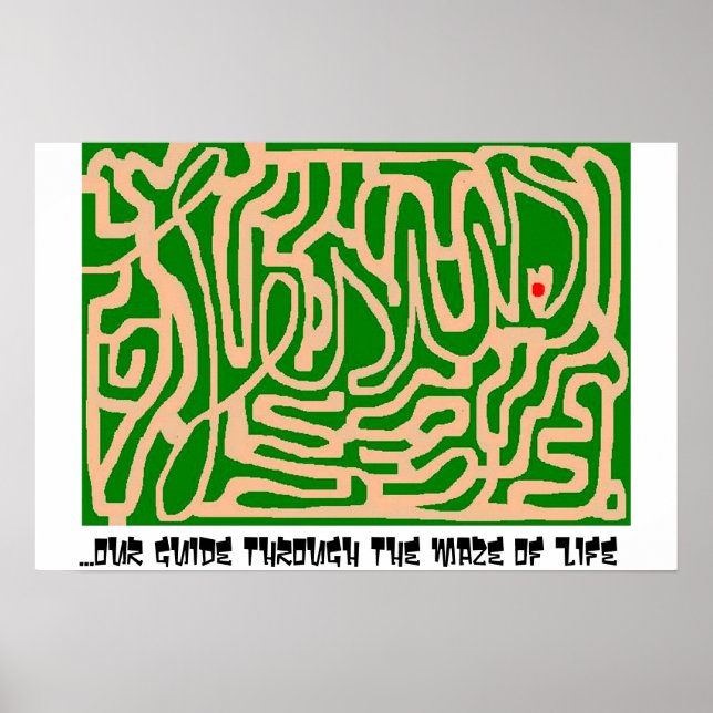 Jesus maze poster (Vorne)