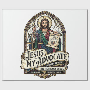 Jesus mein Anwalt Jesus Gerichts Anwalt Christi Geschenkpapier