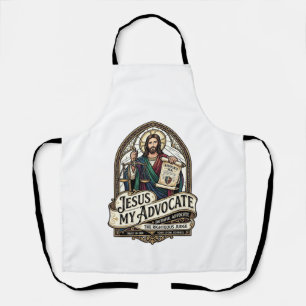 Jesus mein Anwalt Jesus Gerichtssaal Anwalt Christ Schürze
