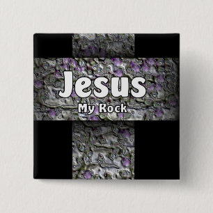 Jesus mein Felsen Button