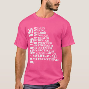 Jesus Mein Gott König Herr Religiöse Christliche M T-Shirt