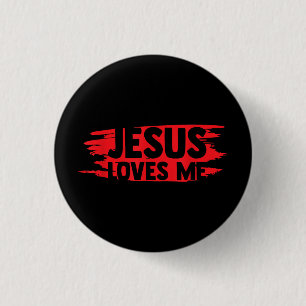Jesus Men Women Kinder Spaß Christliche Bibel Glau Button