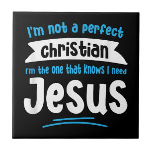 Jesus Men Women Kinder Spaß Christliche Bibel Glau Fliese